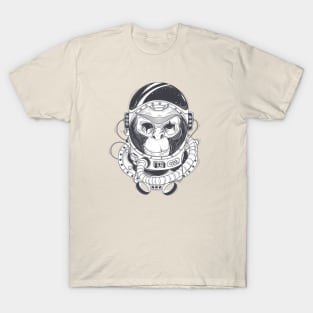 monkey astronaut space suit T-Shirt